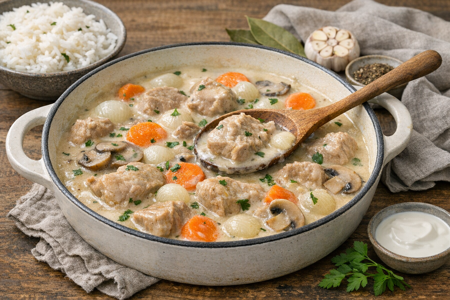 Blanquette de veau traditionnelle : la recette facile, cuisson et liaison sans grumeaux
